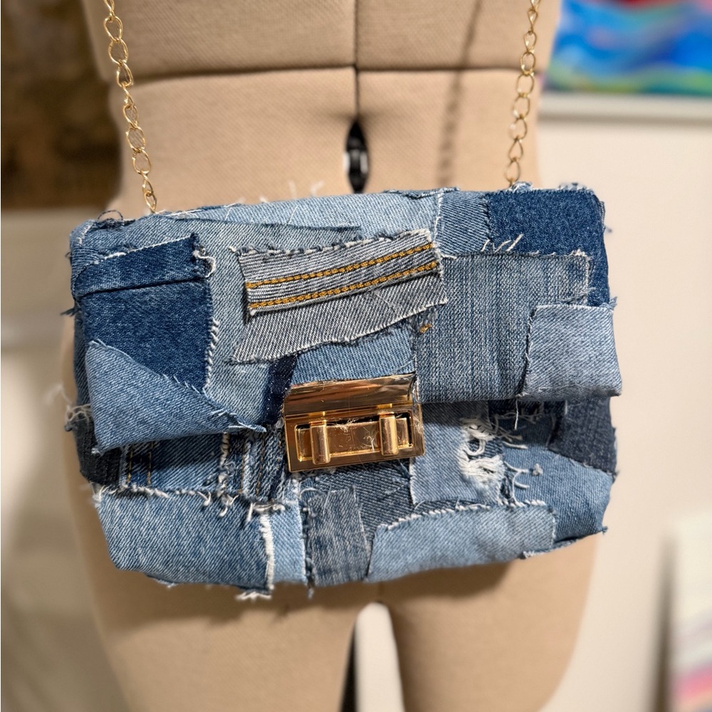 HANDMADE | Patchwork Denim Crossbody Bag